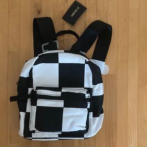 NWT, Forever 21 Checkered Backpack
